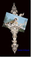 English Victorian Silver Wall Letter Rack By Charles Boyton 1888