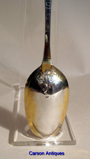 Silver Gilt Hanoverian Fancy Scroll Back Spoon 1768