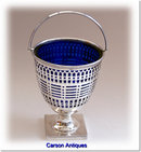 Antique English Silver Swing Handle Basket 1905 by Harry Atkin