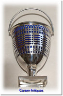 Antique English Silver Swing Handle Basket 1905 by Harry Atkin