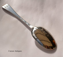 Antique Geo I English 1715 Hanoverian Rattail Silver Spoon