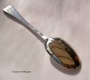 Antique Geo I English 1715 Hanoverian Rattail Silver Spoon