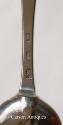 Antique Geo I English 1715 Hanoverian Rattail Silver Spoon