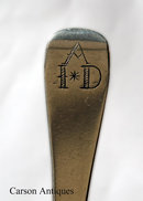 Antique Geo I English 1715 Hanoverian Rattail Silver Spoon