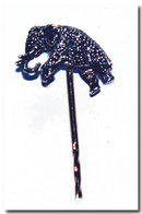 Antique English Diamond Elephant Stickpin1900