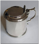 Antique Geo IV Scottish Silver Drum Mustard Pot 1824