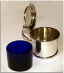 Antique Geo IV Scottish Silver Drum Mustard Pot 1824