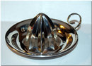 Antique English Silver Lemon Squeezer / Strainer 1911