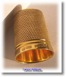 Charles Horner 9k Gold Thimble 1926