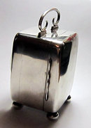 Antique Edwardian English Silver Carriage Clock 1905