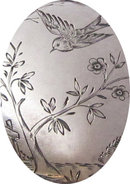Antique English Victorian Silver Aesthetic Locket 1880