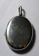 Antique English Victorian Silver Aesthetic Locket 1880