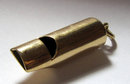 Antique English Victorian 9k Yellow Gold Whistle 1898