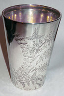 Victorian Silver Beaker 1889 By Charles Boyton of London