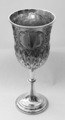 Antique English Silver Goblet by George Unite 1897