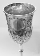 Antique English Silver Goblet by George Unite 1897