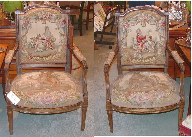 19th Century French Aubusson Chairs