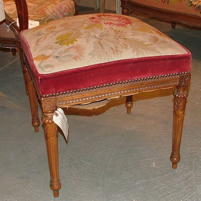 Needlepoint Footstool