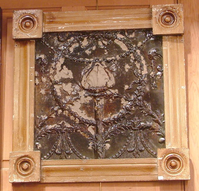 Antique Framed Tin Ceiling Tile