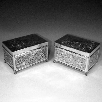 pair of table boxes