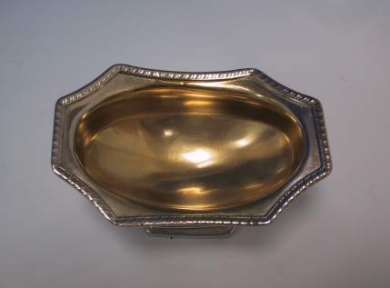 Pair Antique Silver Salts