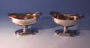 Pair Antique Silver Salts