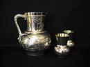 Silver Jug and Beakers
