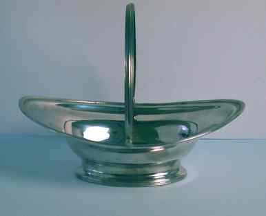 Antique Silver Oval Sweetmeat Basket