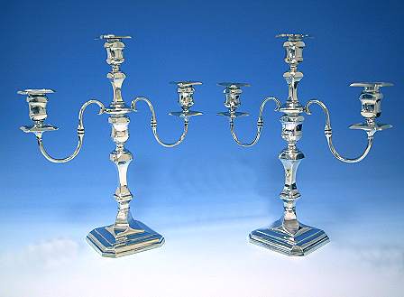 Hallmarked Silver Candelabra