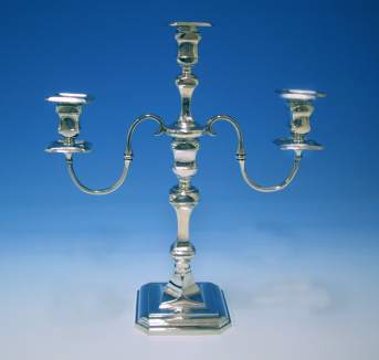 Hallmarked Silver Candelabra