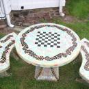 French Garden Table & Benches