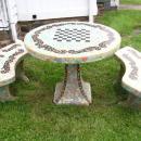 French Garden Table & Benches
