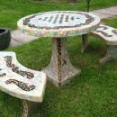 French Garden Table & Benches