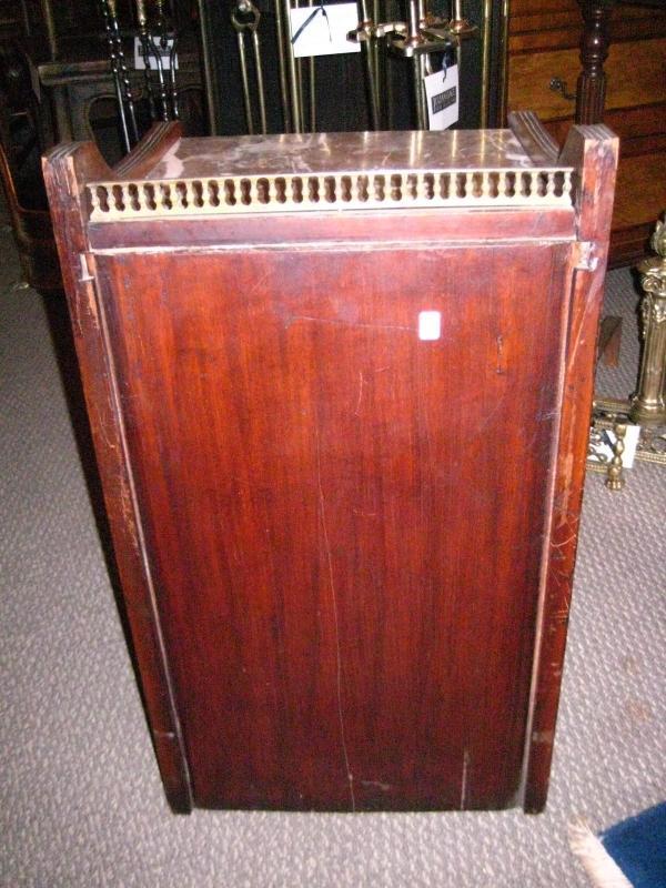 English Coal Bin with Marble Top