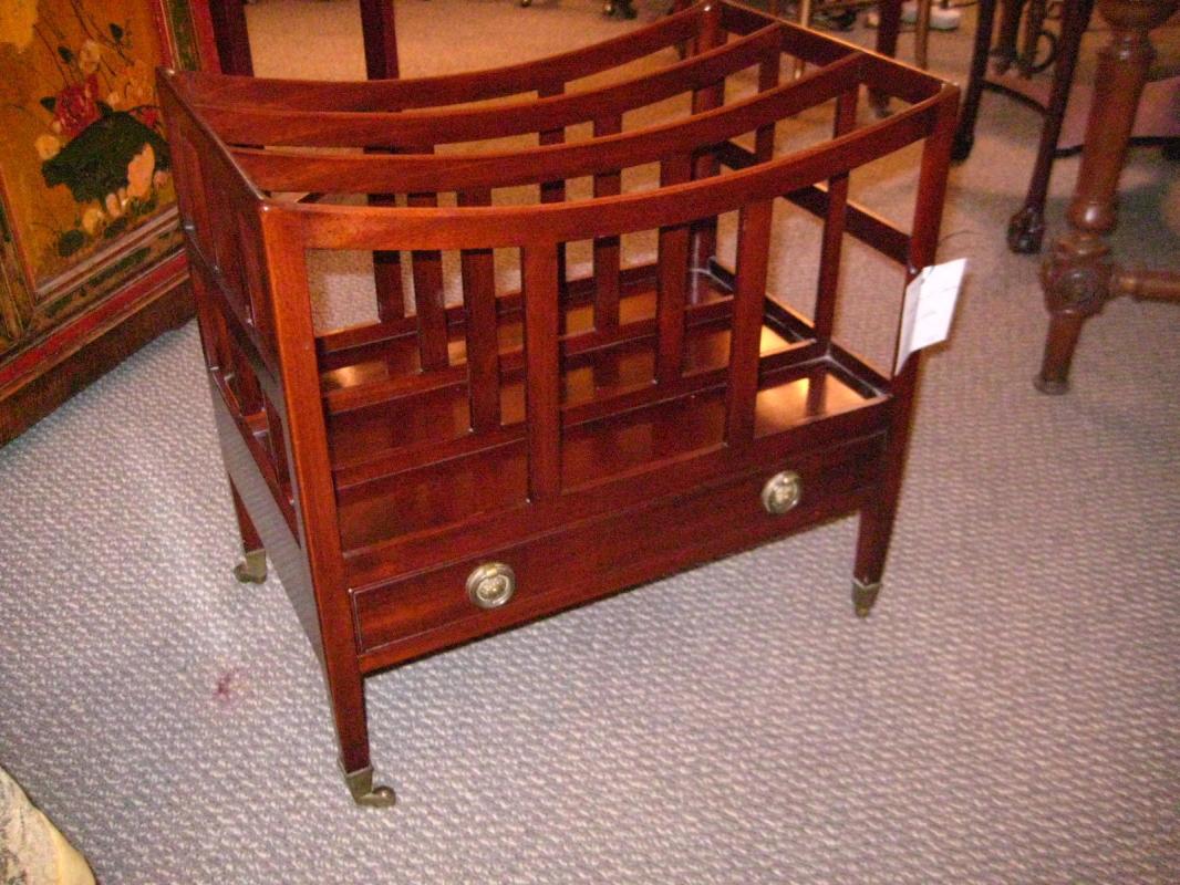 English Mahogany Canterbury
