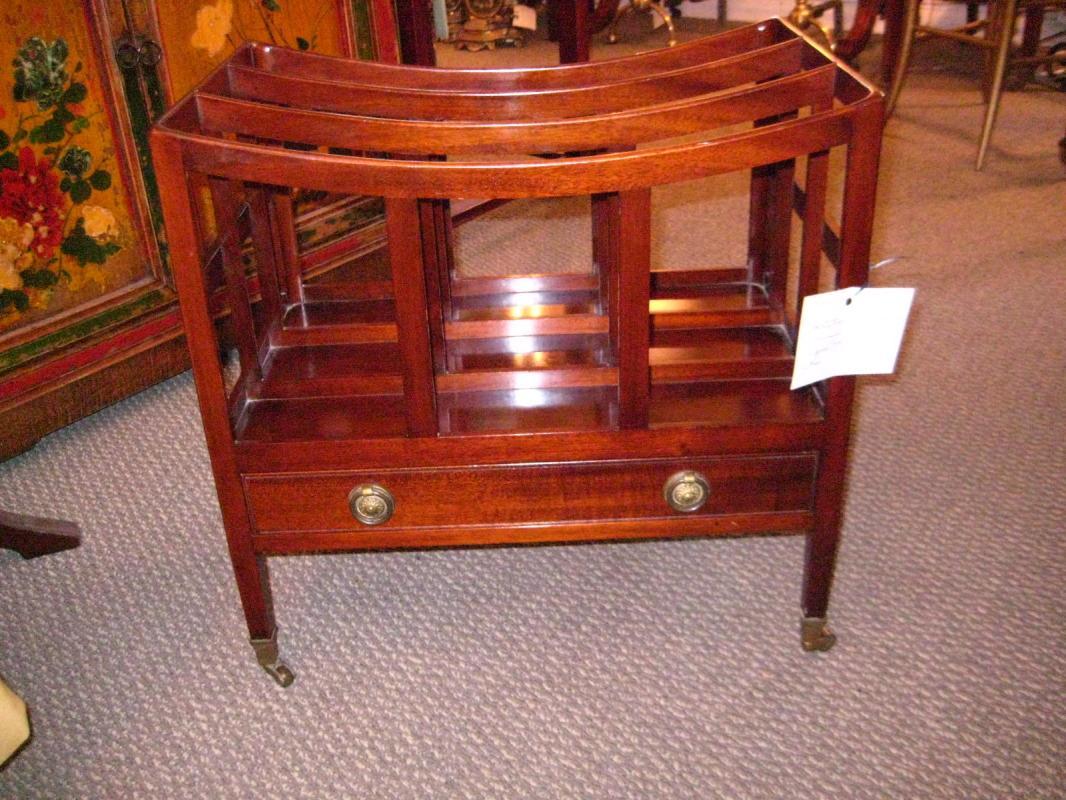 English Mahogany Canterbury