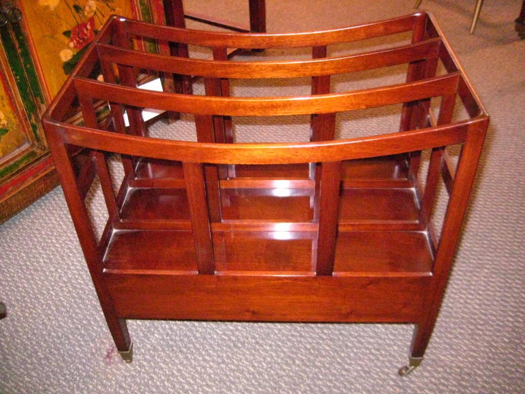 English Mahogany Canterbury