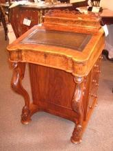 English Davenport Walnut Desk