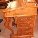 English Davenport Walnut Desk