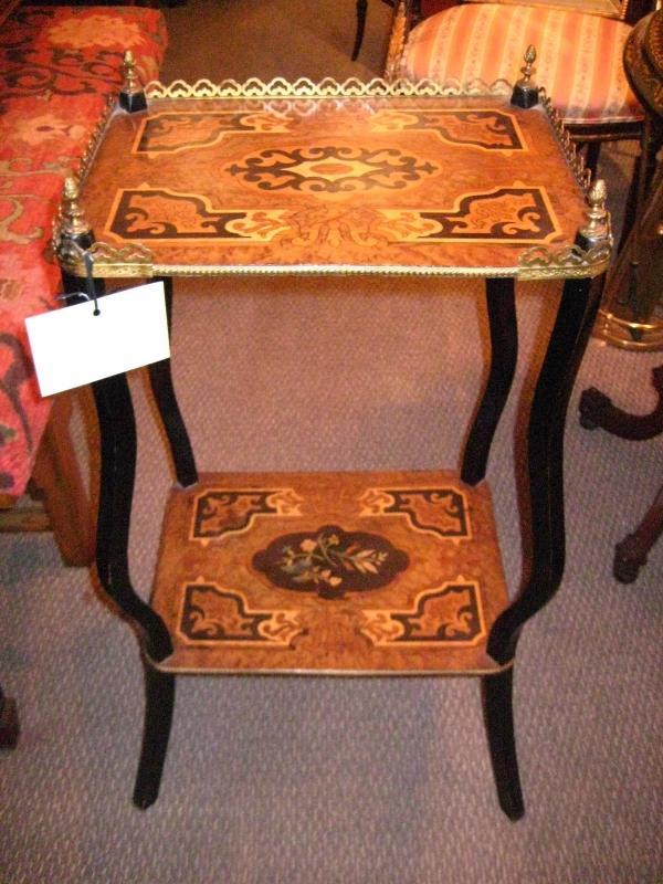 English Two Tier Side Table