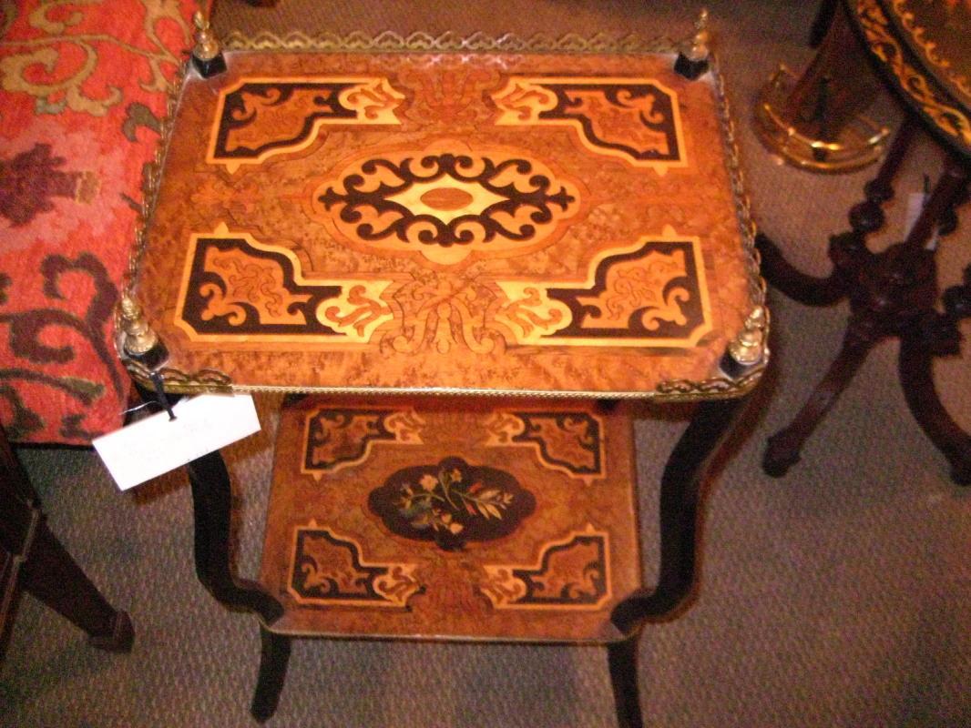 English Two Tier Side Table