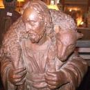 Italian Sculpture of Shepard Carrying A Lamb