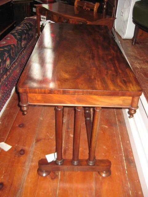 English Library Table in Mahogany