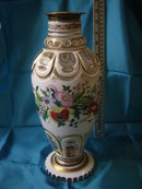 Our Service __Wonderful Circa 1880 Bohemian VASE _L@@K at the Skill of ART GLASS with Gold Decorations and the Hand Signature Wilh Hofmann Austria in faint gold script_ Priced to Smile
