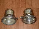 YOU FOUND IT, RIGHT HERE _ Rare Find _PAIR of Circa 1913 _1914 _1915 Solid Brass CADILLAC Cowl Lamps Signed: Gray Davis curved Dome Glass and Curved Bevelled Glass on Side Beautiful Design