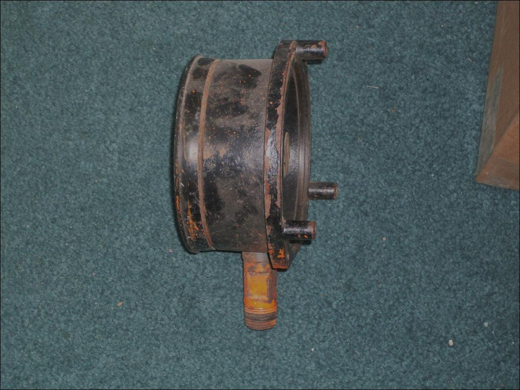 Vintage INDUSTRIAL pressure gauge _stamped: Ashford 1850 _Steampunk look_ 500psi_decorative use