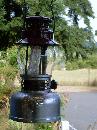 Unusual Find _ Original Sears Roebuck & Co. U.S.A. made by American Gas Lantern Co._BURGANDY color COLEMAN Style Lantern Made by AMERICAN GAS _Alloy BOX _NO SALES TAXES to USA
