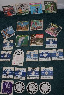 Collector's Collection HUGE LOT of Vintage Viewmaster Round Disc Slides _Mighty Mouse Circa 1958 Terrytoons CBS Television + more
