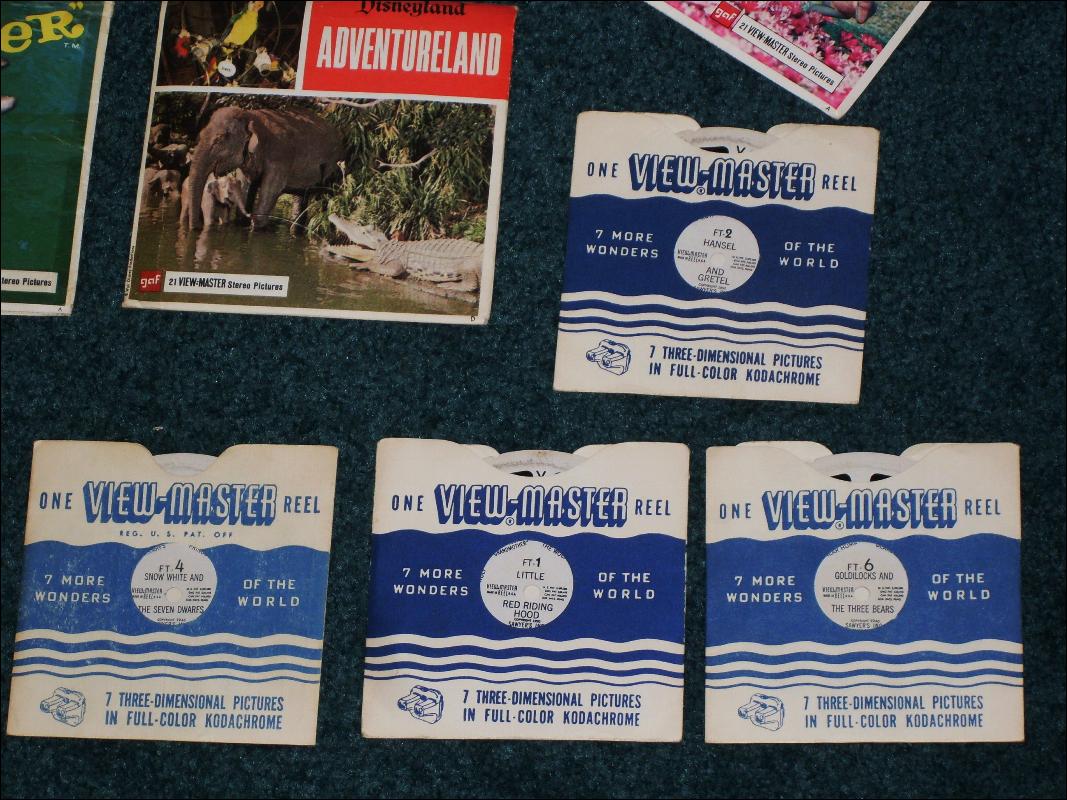Collector's Collection HUGE LOT of Vintage Viewmaster Round Disc Slides _Mighty Mouse Circa 1958 Terrytoons CBS Television + more