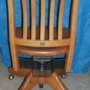 World Famous KRUG Furniture Co. 1/4 Cut or Tigers Eye SOLID OAK Swivel STENO MISSION Office Chair. Beautiful Original Condition
